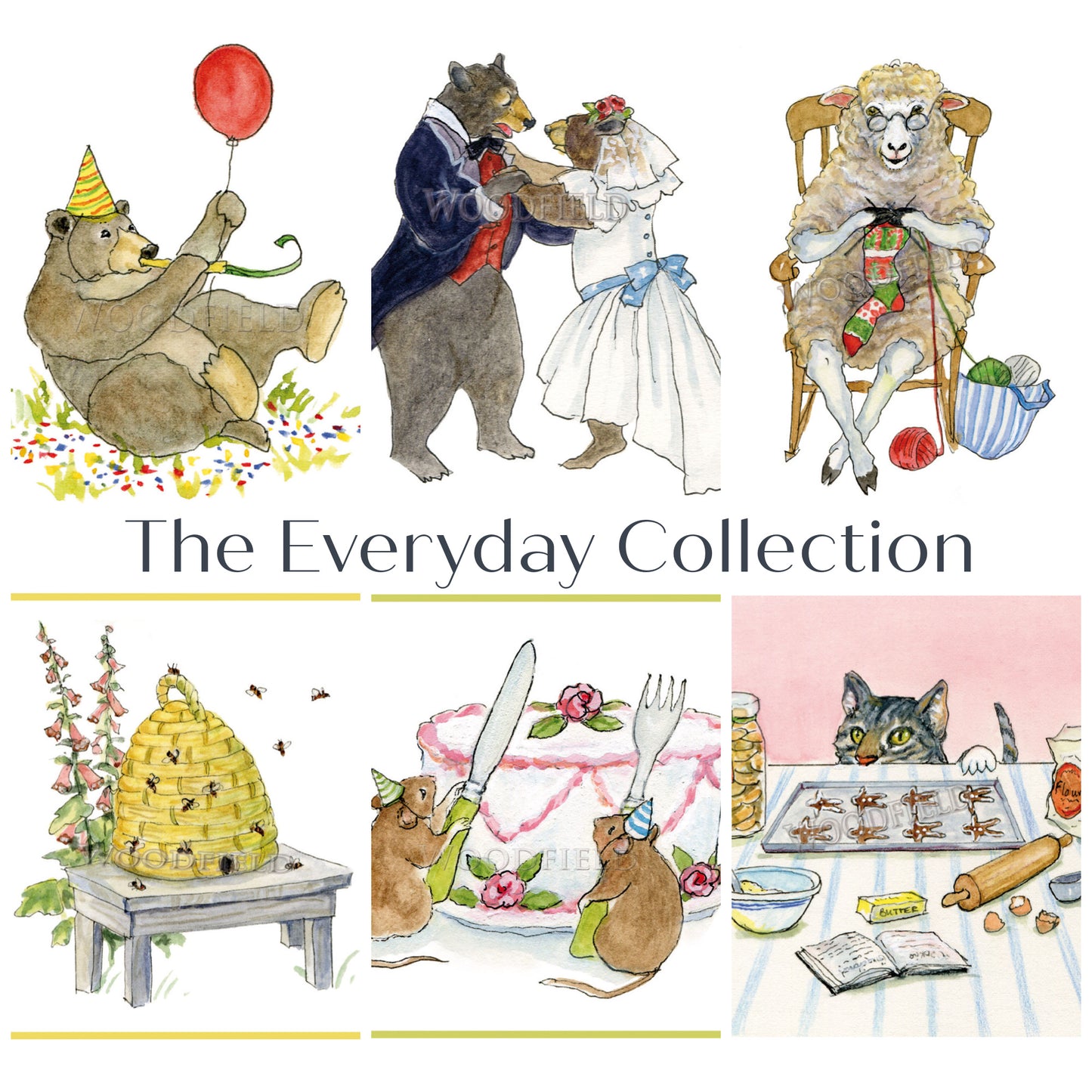 ENCLOSURE CARDS, Insert cards from Woodfield Press Toad Hollow Fabrics