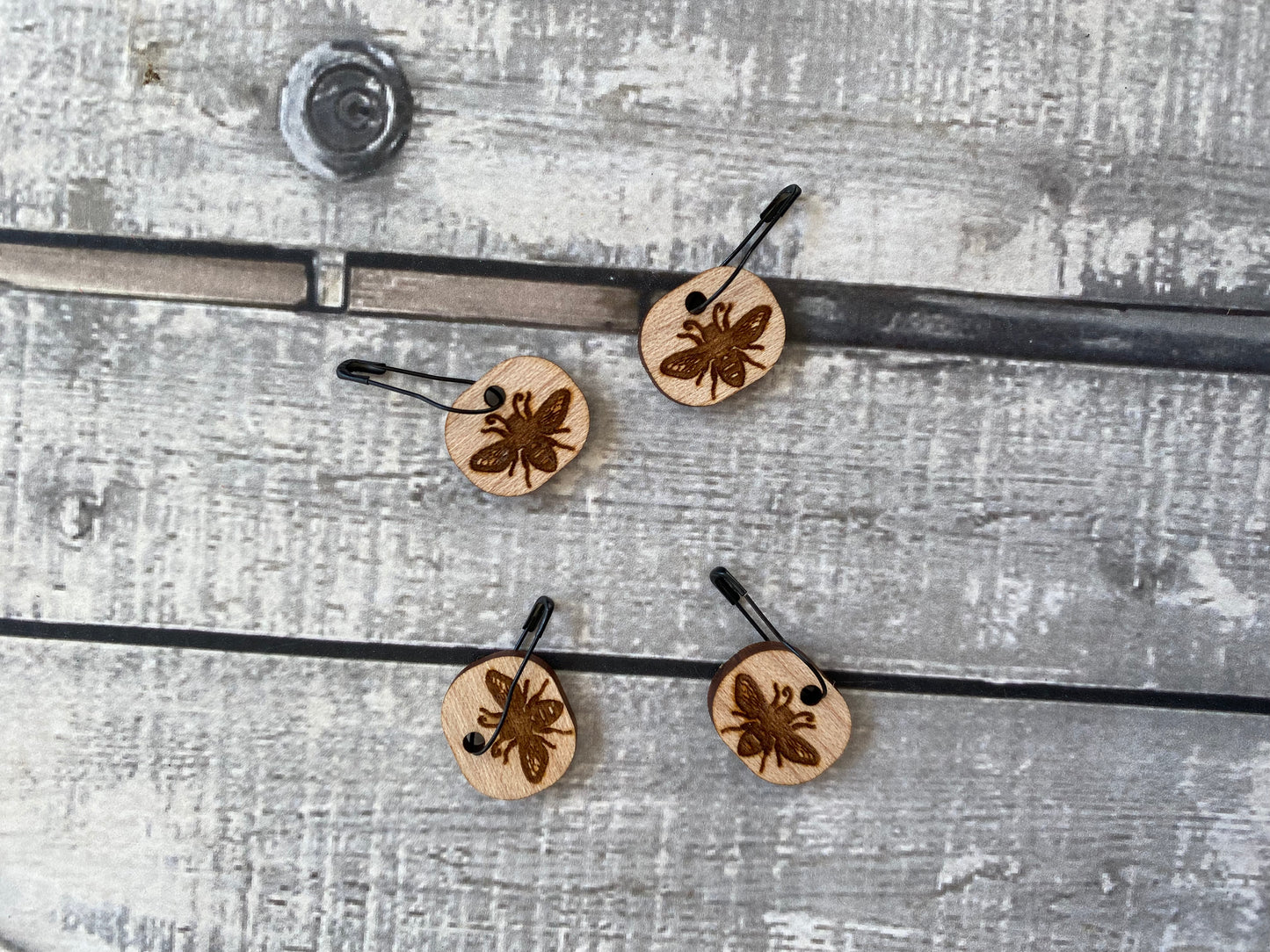 WOODEN STITCH MARKERS/PROGRESS KEEPERS from Dog Star Knits, The Olde Curiosity Shoppe, Toad Hollow Paper