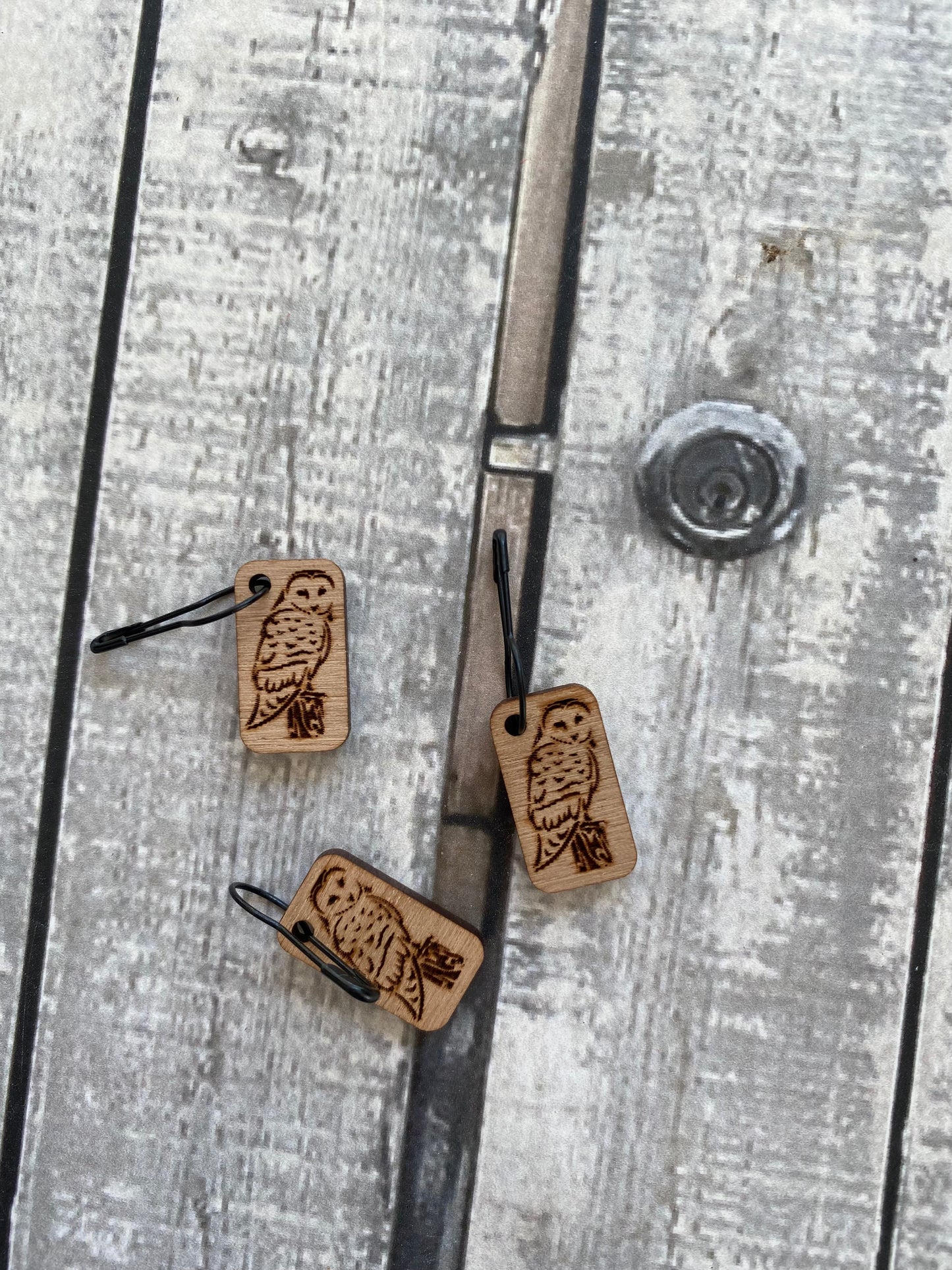 WOODEN STITCH MARKERS/PROGRESS KEEPERS from Dog Star Knits, The Olde Curiosity Shoppe, Toad Hollow Paper