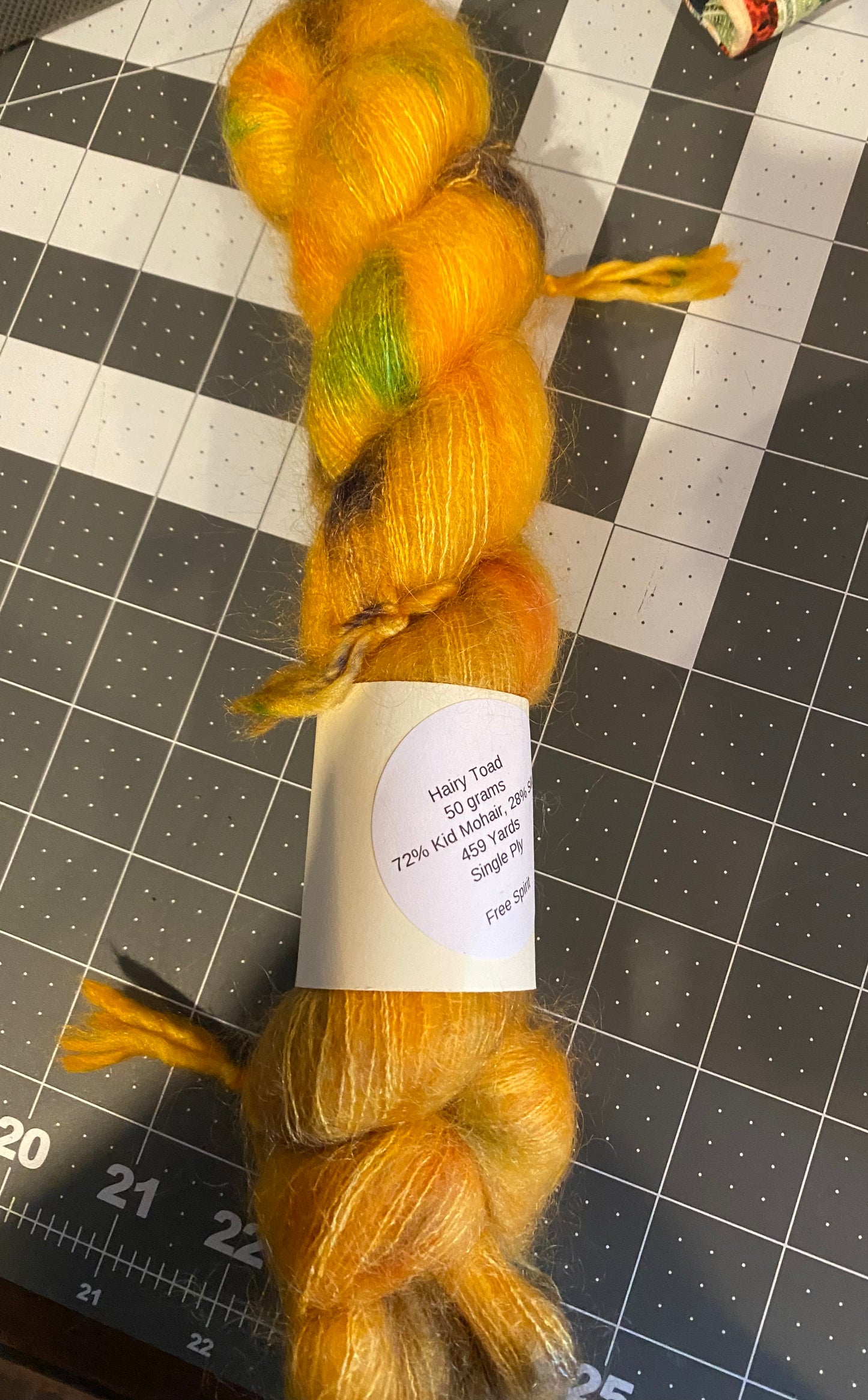 Hairy Toad - 74% Baby Suri Alpaca, 26% Silk - 50 Grams