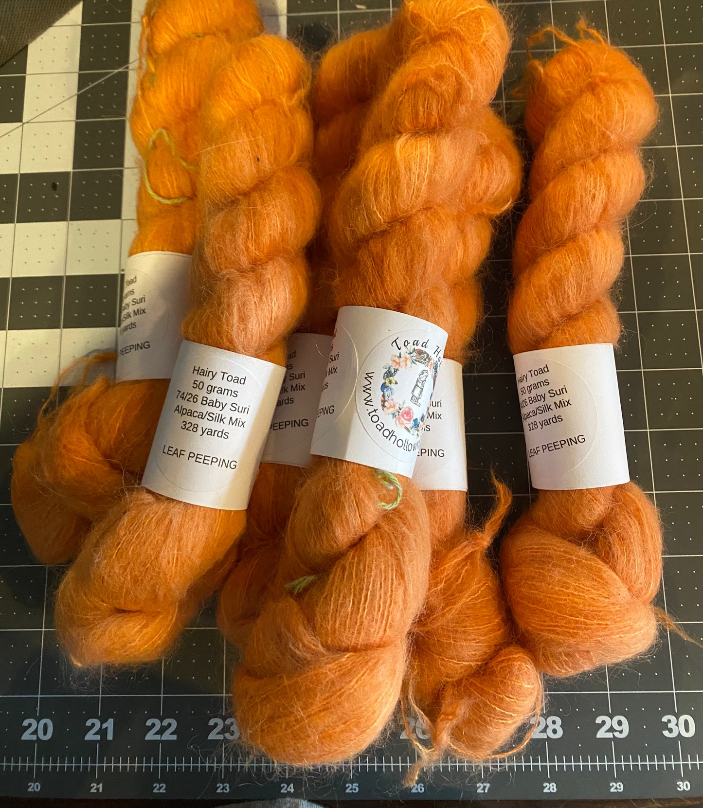 Hairy Toad - 74% Baby Suri Alpaca, 26% Silk - 50 Grams