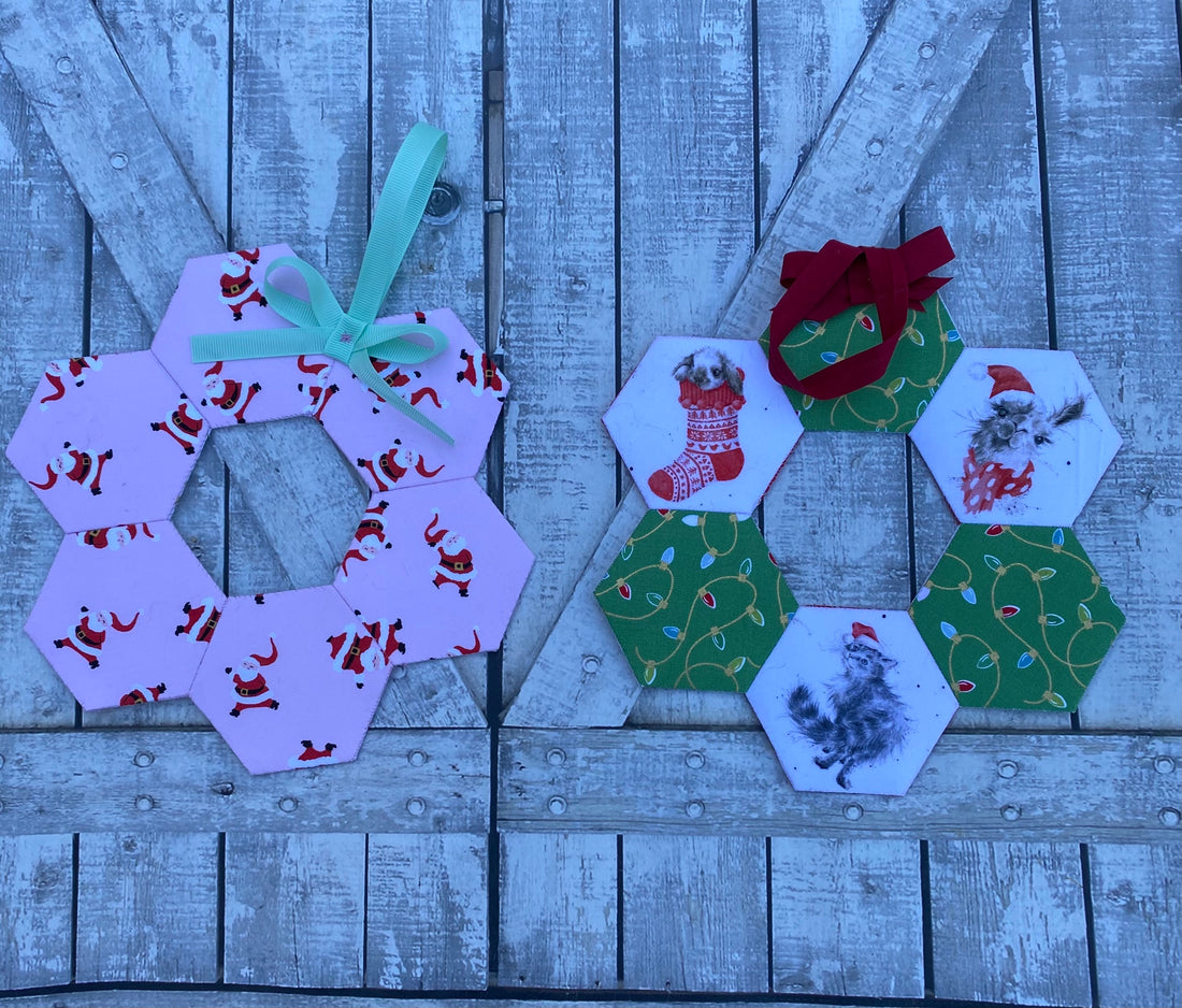 English Paper Pieced Wreaths