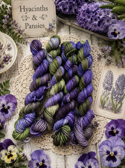 HYACINTHS AND PANSIES, Toad Hollow Yarns