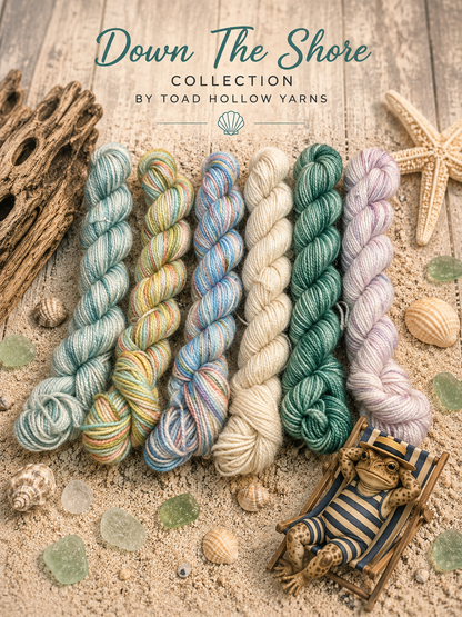 DOWN THE SHORE MINI SKEINS - July Toad Hollow Reunion Tour Yarn Club