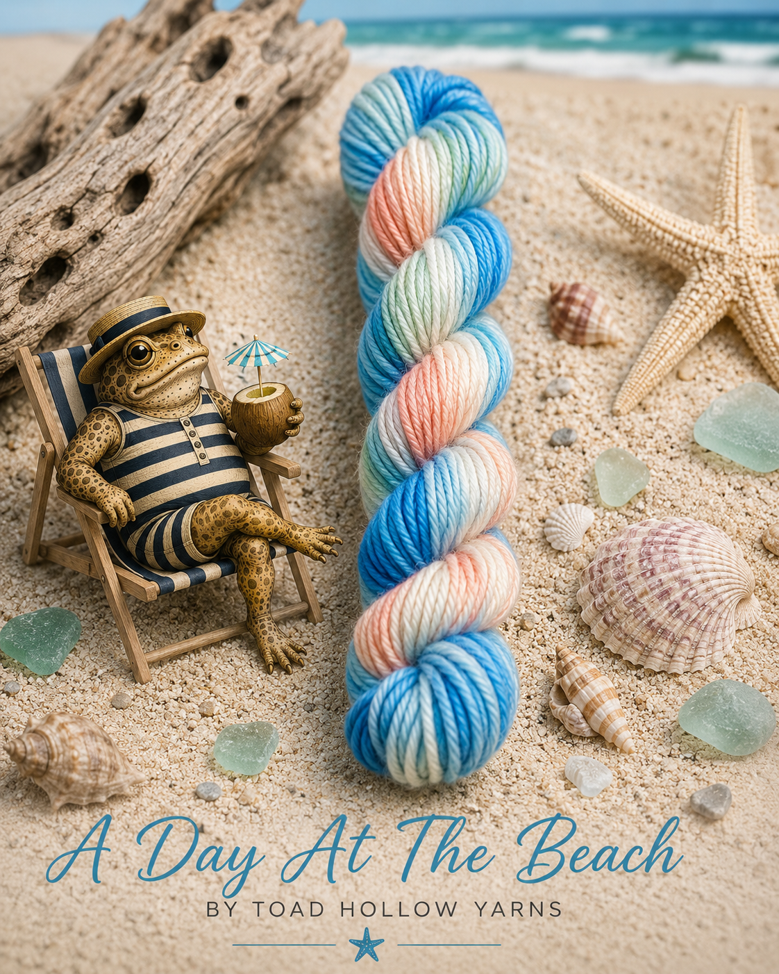 A DAY AT THE BEACH, Toad Hollow Yarns