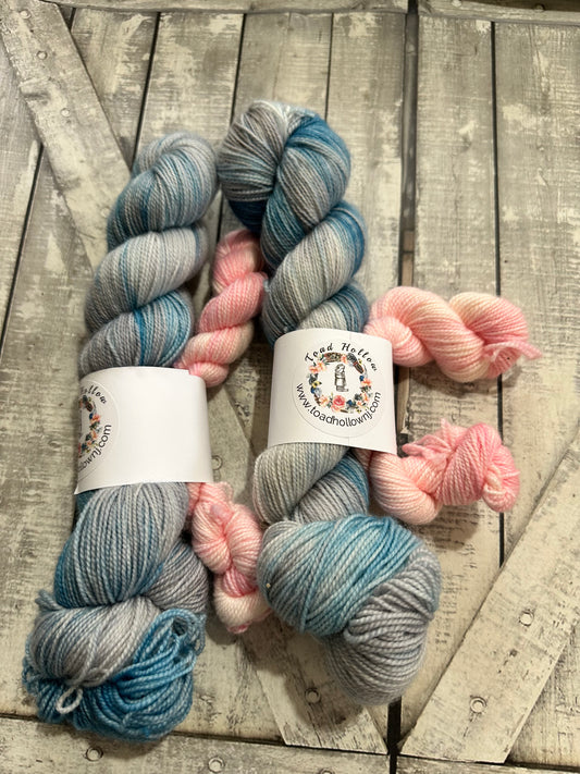 TOMMY AND TUPPENCE - Sock Set - Hand Dyed Yarn, Toad Hollow yarns