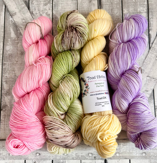 4 SKEIN KIT 2, perfect for shawls and sweaters, Toad Hollow Yarns