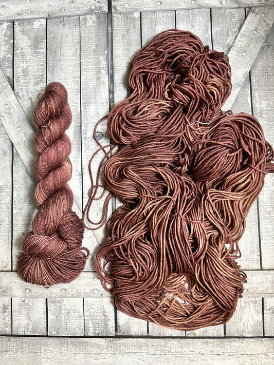 STRONGER BREW from The Cottage Brew Collection, Hand Dyed Superwash Merino Yarn,Toad Hollow Yarns