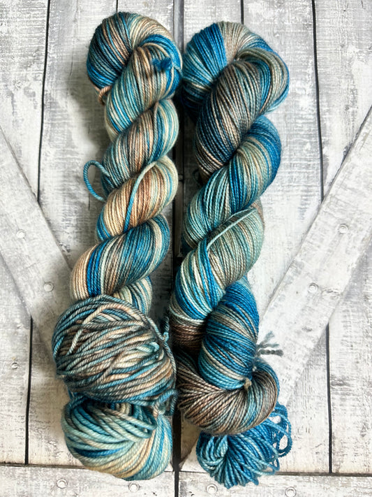 CUP OF TEA from The Cottage Brew Collection, Hand Dyed Superwash Merino Yarn,Toad Hollow Yarns
