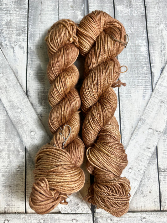 HOT COCOA from The Cottage Brew Collection, Hand Dyed Superwash Merino Yarn,Toad Hollow Yarns