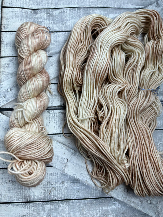 BROWN PAPER PACKAGES from the 2023 Christmas Collection, Hand Dyed Superwash Merino Yarn,Toad Hollow Yarns