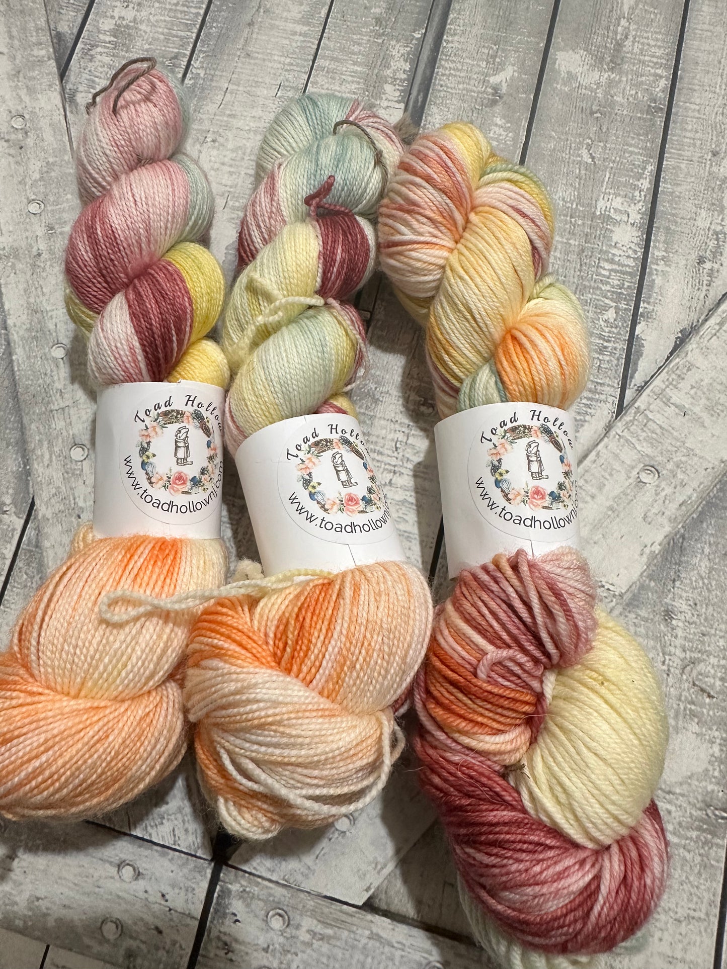 DOWN A NARROW PATH - Hand Dyed Yarn, Toad Hollow yarns