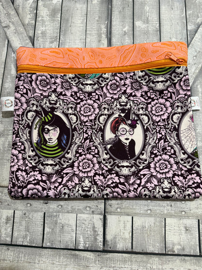 Zippered Cross Stitch Bag - NIGHTSHADE DEJA VU Project Bags - Toad Hollow Bags