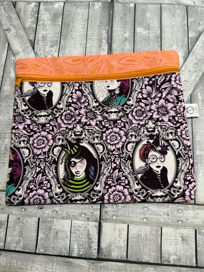 Zippered Cross Stitch Bag - NIGHTSHADE DEJA VU Project Bags - Toad Hollow Bags