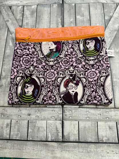 Zippered Cross Stitch Bag - NIGHTSHADE DEJA VU Project Bags - Toad Hollow Bags