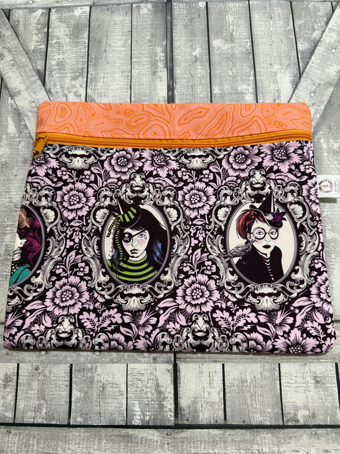 Zippered Cross Stitch Bag - NIGHTSHADE DEJA VU Project Bags - Toad Hollow Bags