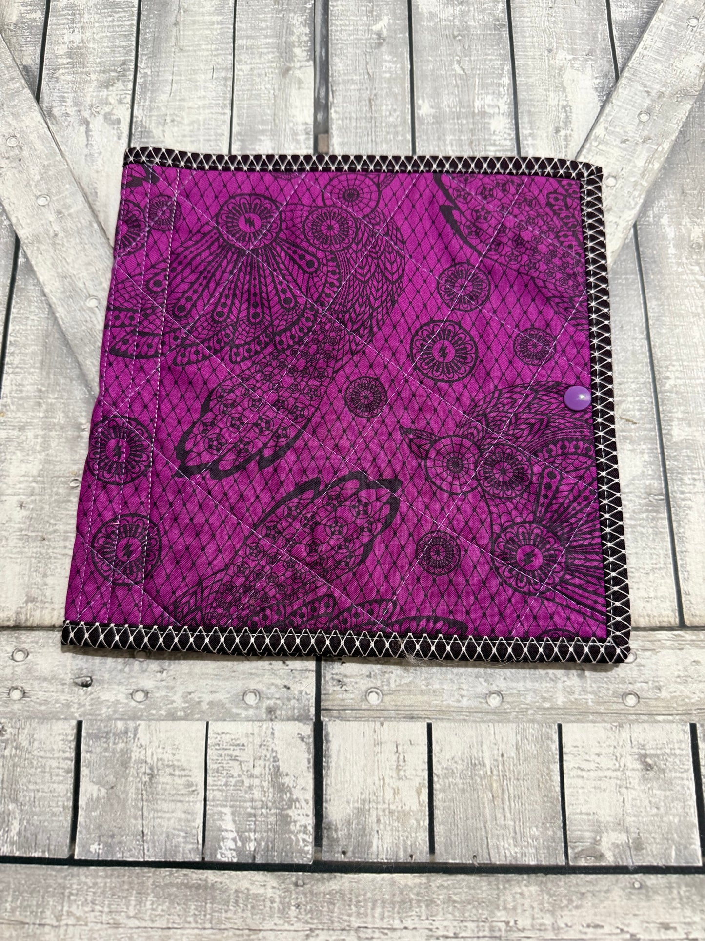 Folio Cross Stitch Bags - NIGHTSHADE DEJA VU Project Bags - Toad Hollow Bags