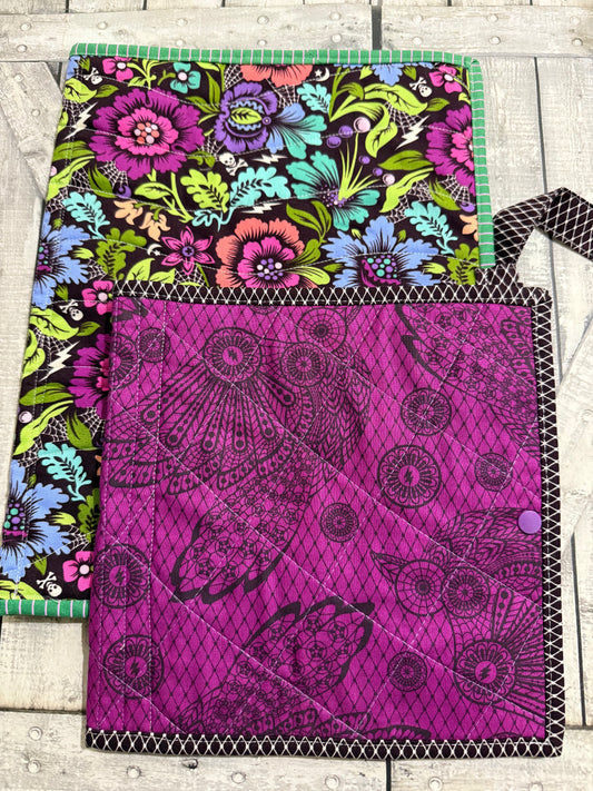 Folio Cross Stitch Bags - NIGHTSHADE DEJA VU Project Bags - Toad Hollow Bags
