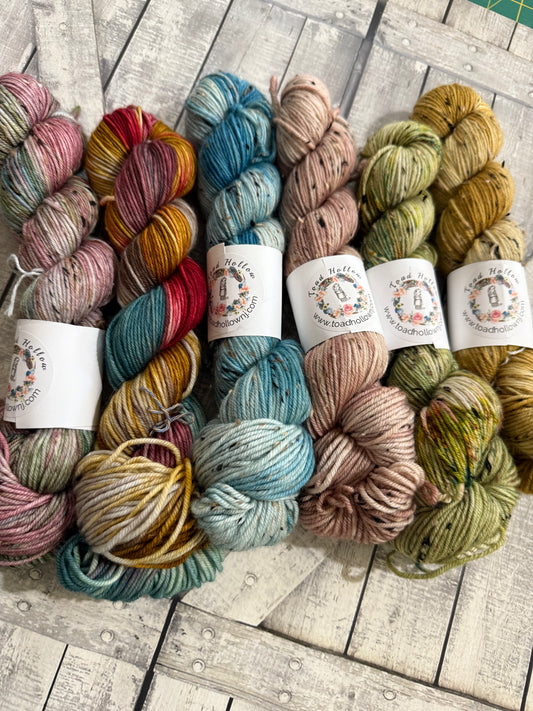 The ENCHANTED FOREST Mini Skein collection, Toad Hollow Yarns