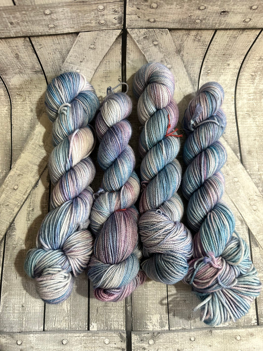 OOAK - PINK AND BLUE Toad Hollow Yarns