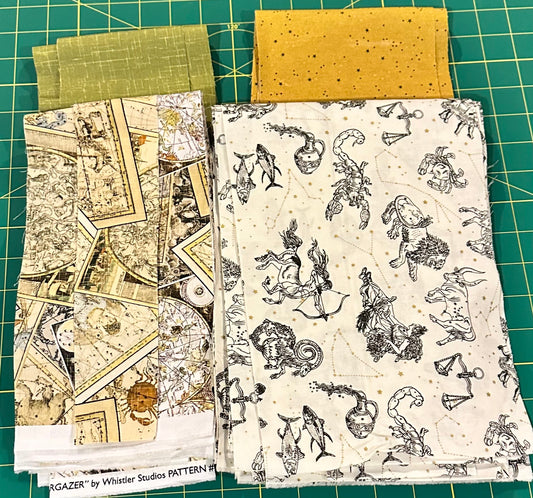 STARGAZER SCRAP BUNDLE by Whistler Studios 100% Cotton, Toad Hollow Fabrics