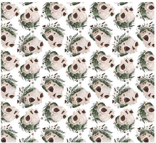 MOSSY SKULLS by Rae Ritchie for Dear Stella, 100% Cotton, Toad Hollow Fabrics