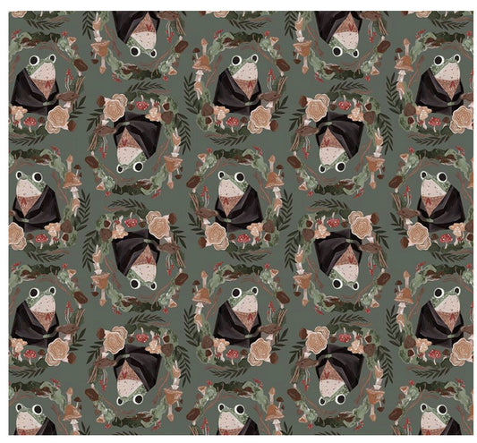 FRIENDLY FROGS by Rae Ritchie for Dear Stella, 100% Cotton, Toad Hollow Fabrics