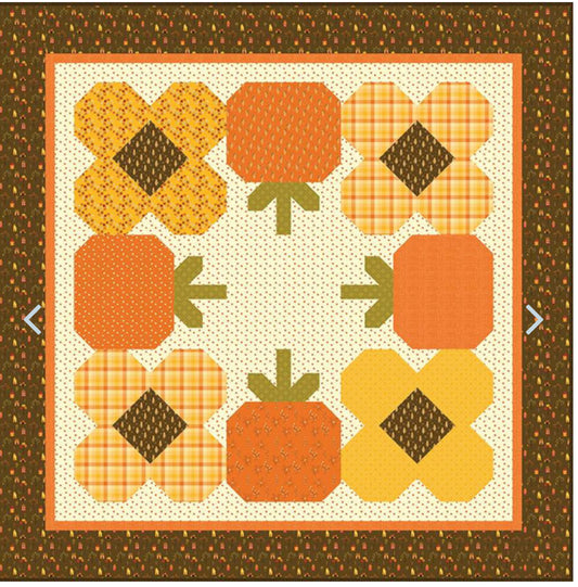 PUMPKIN PARADE QUILT PATTERN by Sandy Gervais for Riley Blake Designs, Toad Hollow Fabrics