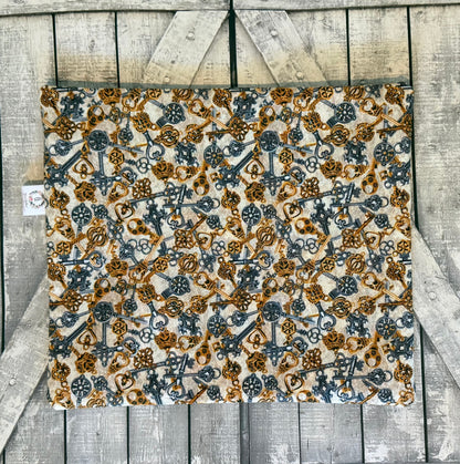 Zippered Cross Stitch Bag - ALTERNATIVE AGE - KEYS Project Bags - Toad Hollow Bags
