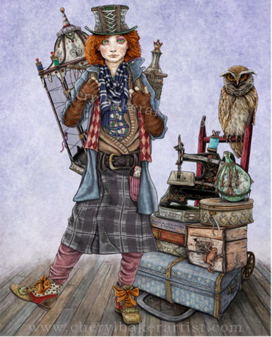 THE MAD HATTER GOES TO MAGIC SCHOOL by Cheryl Baker, The Olde Curiosity Shoppe, Toad Hollow