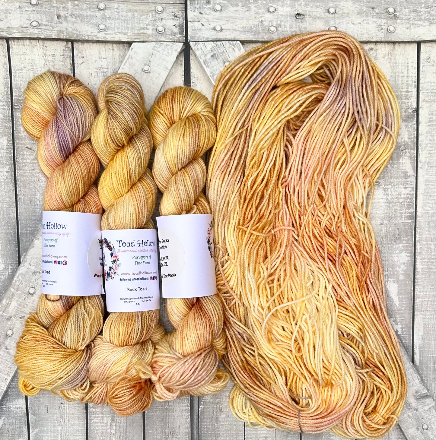 TIME FOR A DOZE - July FAVORITE BOOKS MONTHLY YARN CLUB, Hand Dyed Superwash Merino Yarn,Toad Hollow Yarns