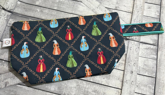 TUDOR BIRDS Project Bags, knitting bags, cross stitch bags, portfolio bags, Toad Hollow