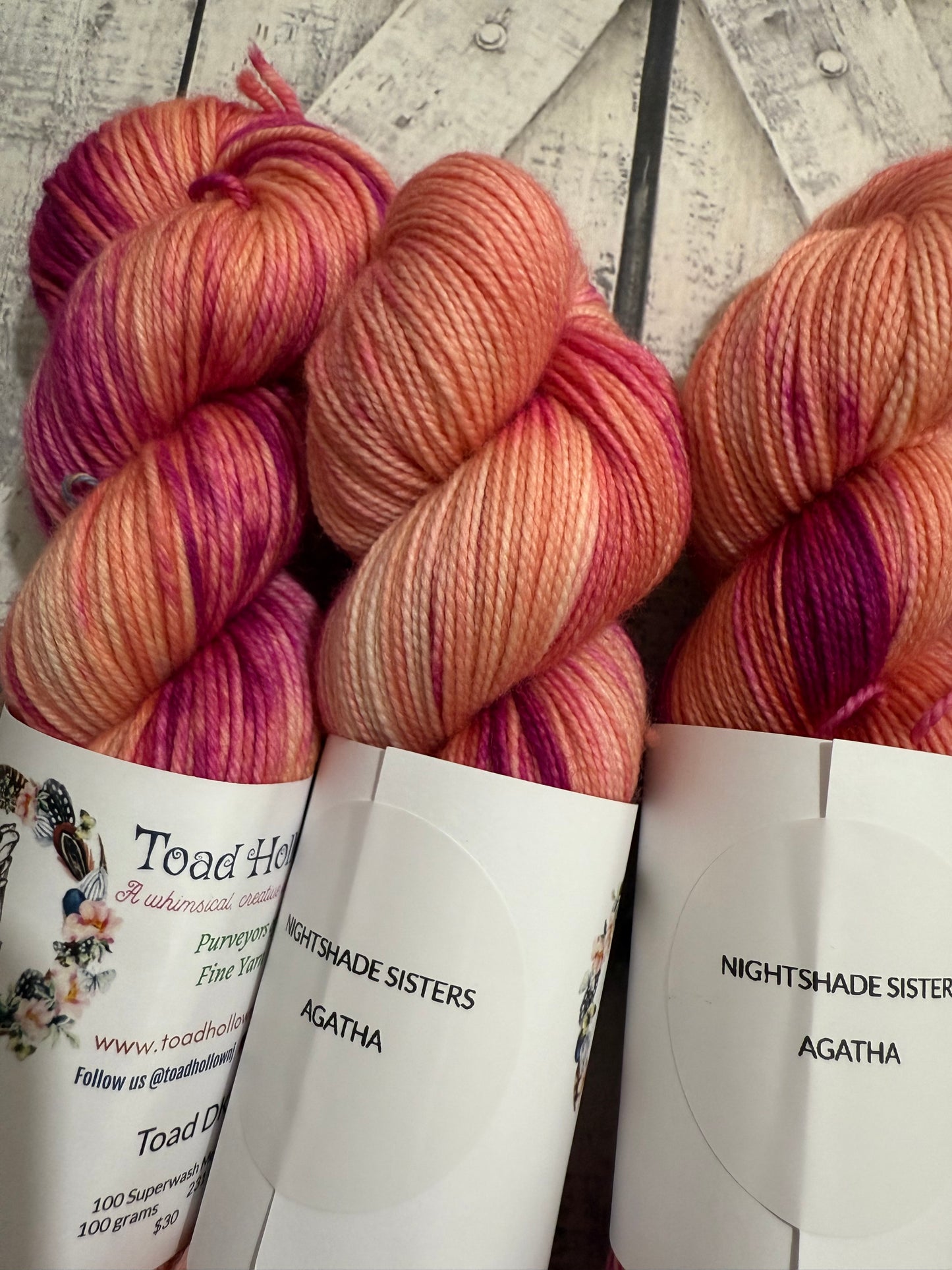 AGATHA - Nightshade Collection, Toad Hollow Yarns