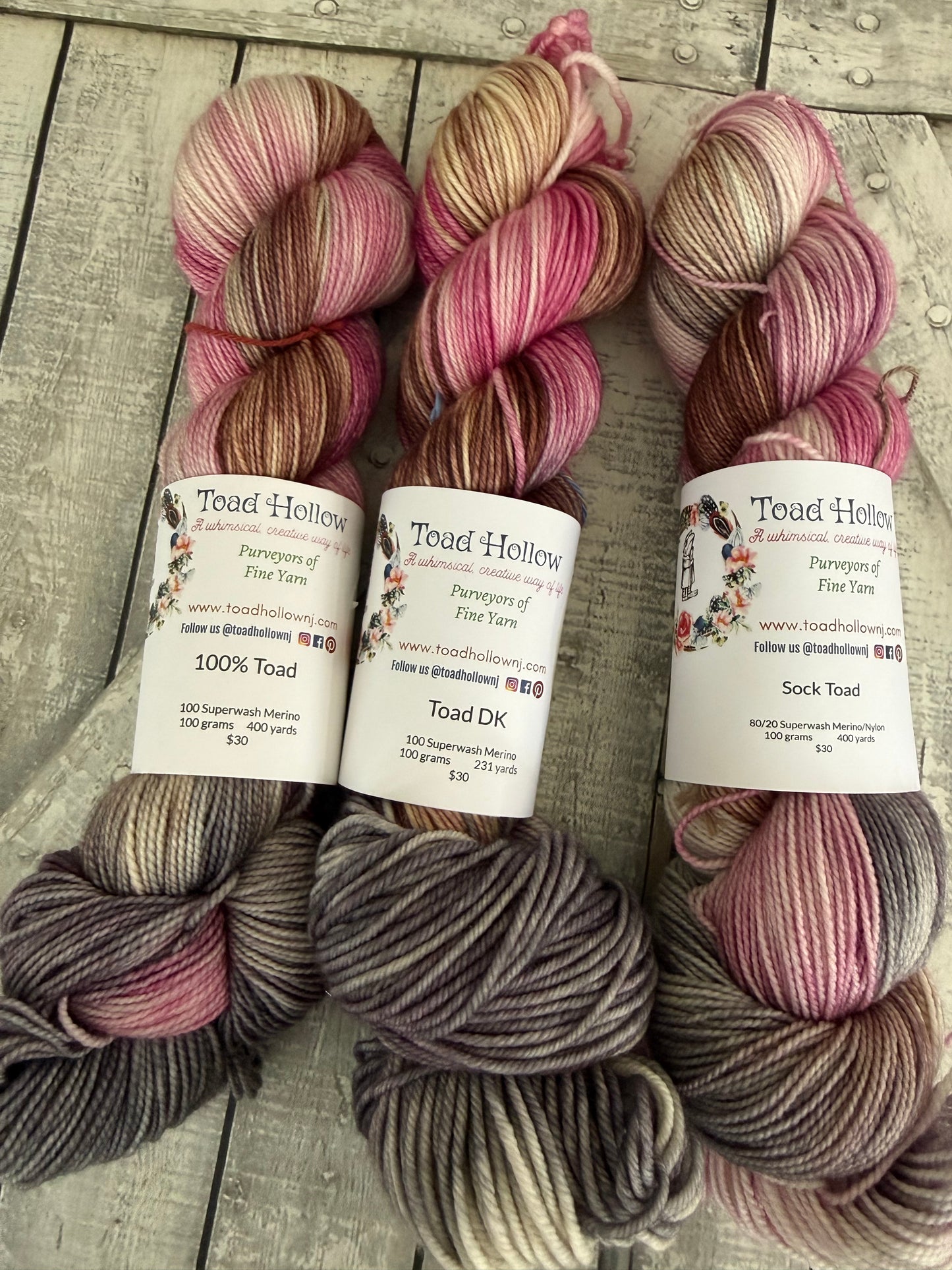 MRS HALL - All Creatures Great & Small Collection Toad Hollow Yarns