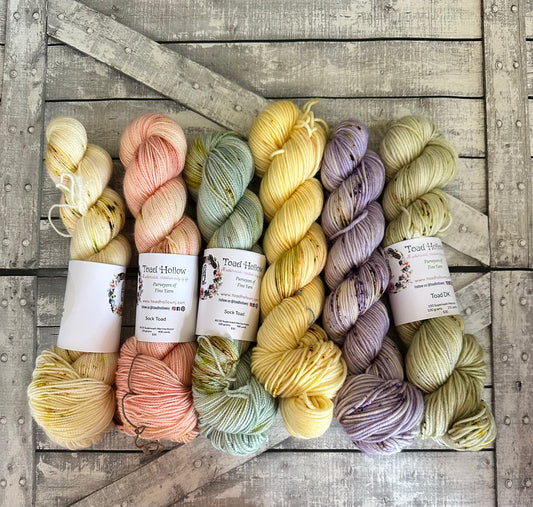SECRET GARDENS Full Skein collection, Toad Hollow Yarns