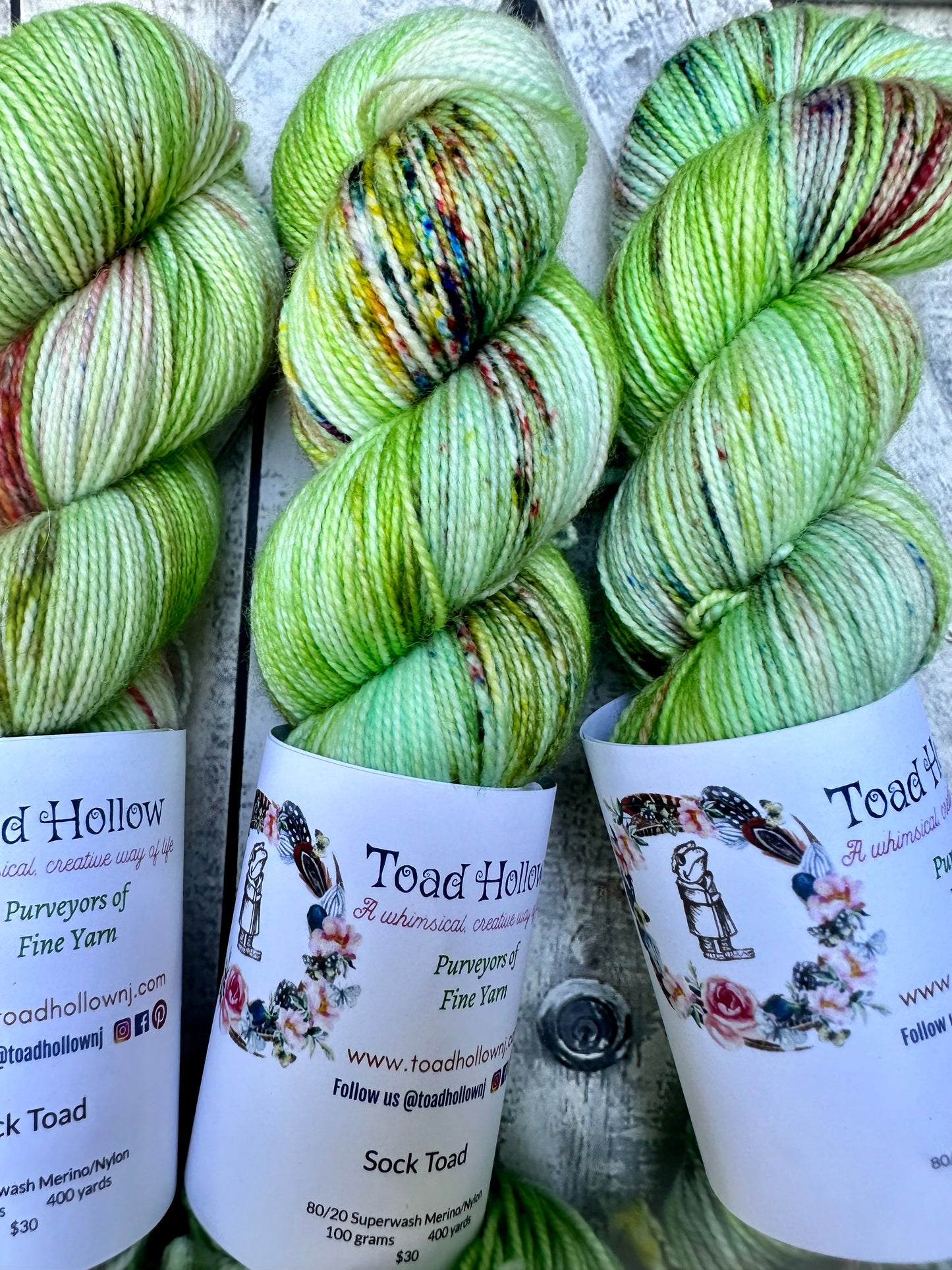 WEYWARD - Favorite Books Monthly Yarn Club, Hand Dyed Superwash Merino Yarn,Toad Hollow Yarns