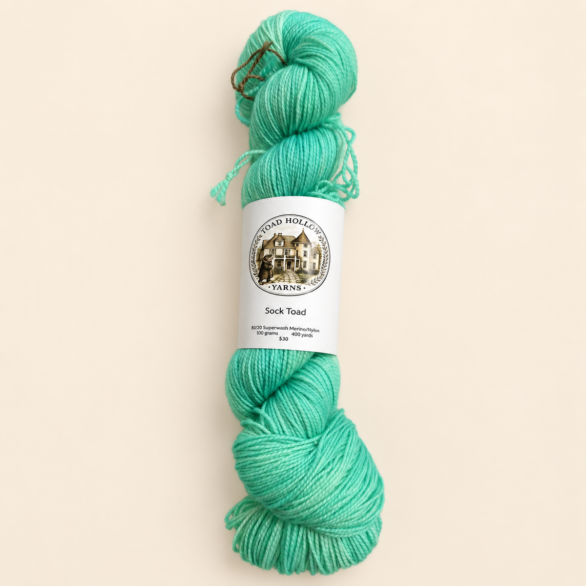 Into the Deep is a tonal yarn from Toad Hollow Yarns for our Pool Party Collection