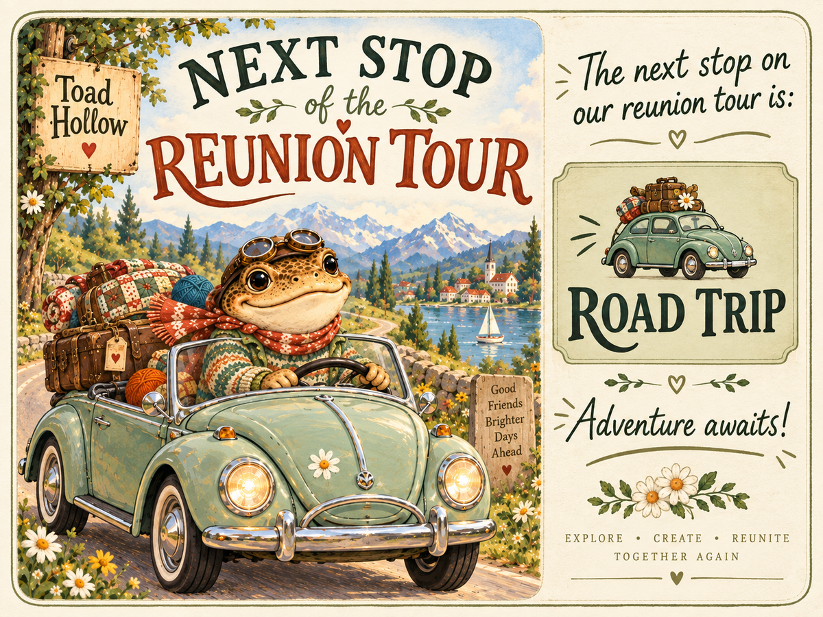 Next stop on the Reunion Tour - Road Trip