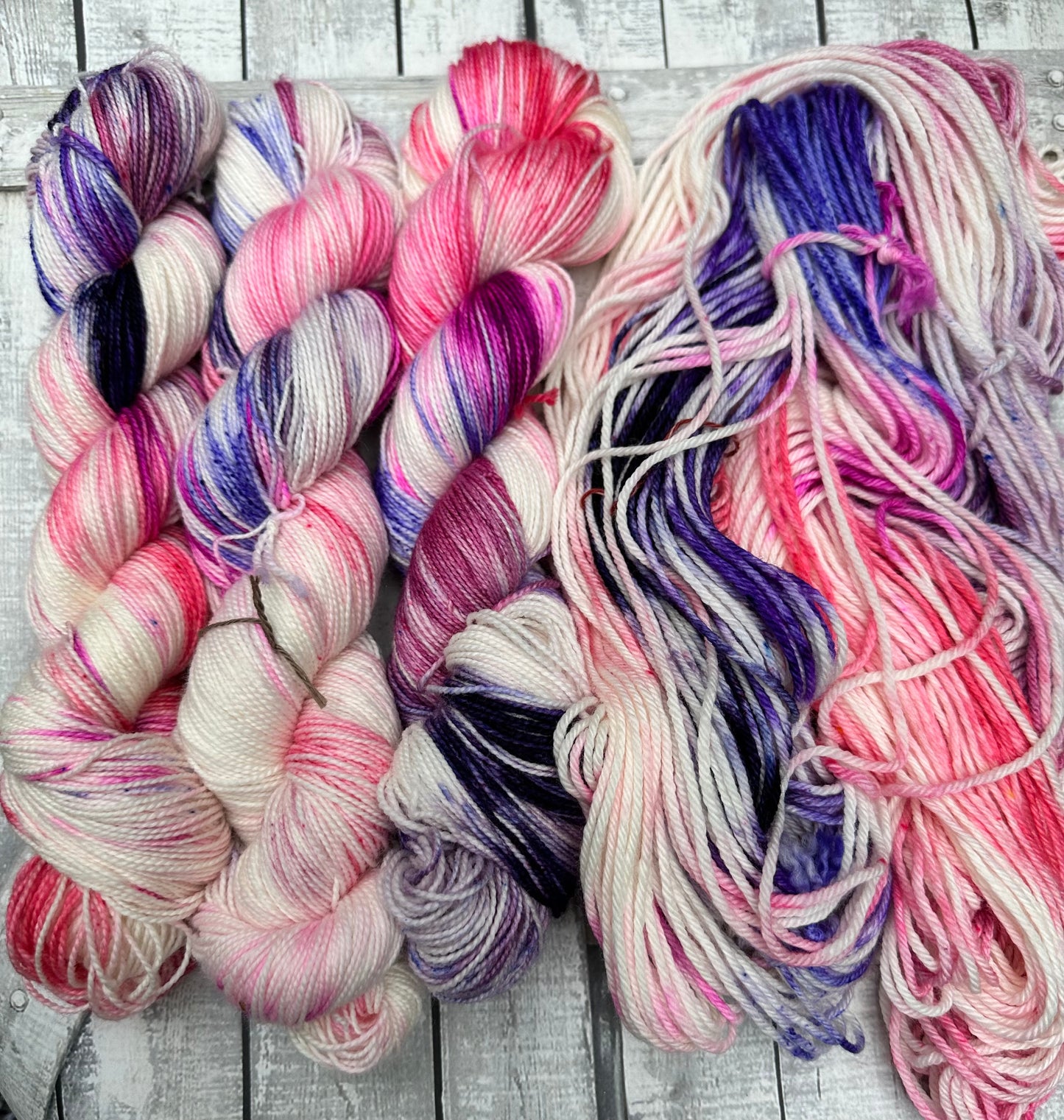 WHEN THERE ARE NINE, Hand Dyed Superwash Merino Yarn,Toad Hollow Yarns