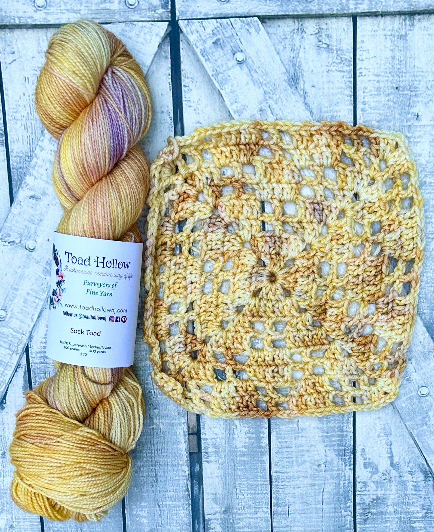 TIME FOR A DOZE - July FAVORITE BOOKS MONTHLY YARN CLUB, Hand Dyed Superwash Merino Yarn,Toad Hollow Yarns