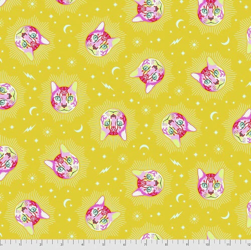 CHESHIRE - WONDER - Curiouser and Curiouser by Tula Pink, Alice in Wonderland, 100% Cotton, Toad Hollow Fabrics