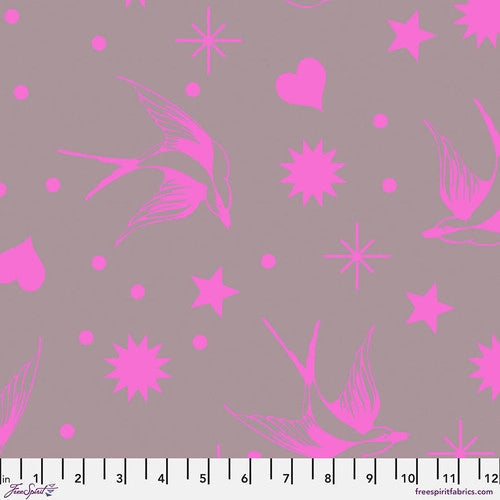 MYSTIC - NEON FAIRY FLAKES from NEON TRUE COLORS COLLECTION by Tula Pink, 100% Cotton, Toad Hollow Fabrics