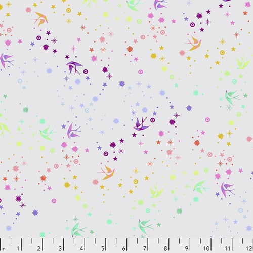 FAIRY DUST WHISPER - True Colors by Tula Pink, 100% Cotton, Toad Hollow Fabrics