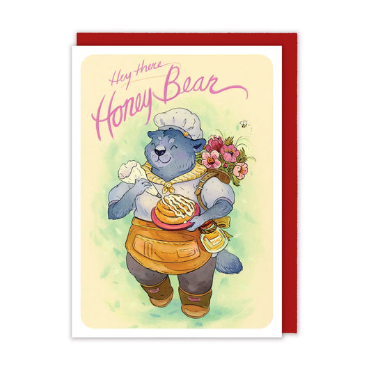 HONEY BEAR Greeting Card from Nimasprout, The Olde Curiosity Shoppe