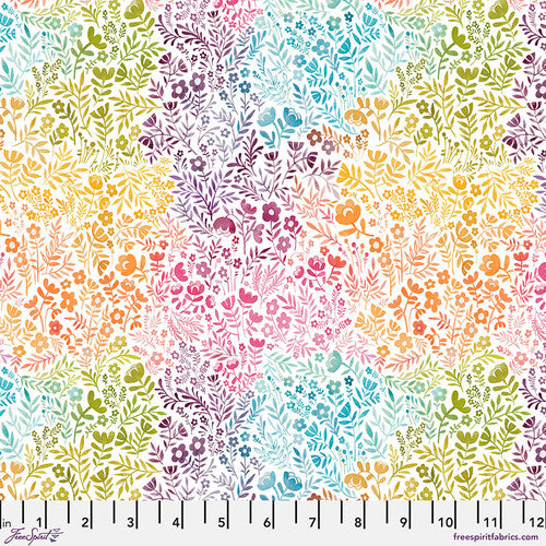 FLORAL DAYDREAM Multi from HERE KITTY KITTY by Cori Dantini, 100% Cotton, Toad Hollow Fabrics