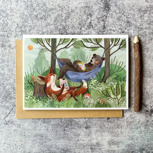 LAZY DAYS CARD from Little Pine Artistry, The Olde Curiosity Shoppe