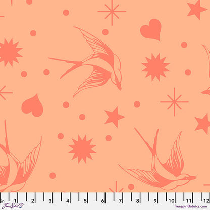 LUNAR - NEON FAIRY FLAKES from NEON TRUE COLORS COLLECTION by Tula Pink, 100% Cotton, Toad Hollow Fabrics