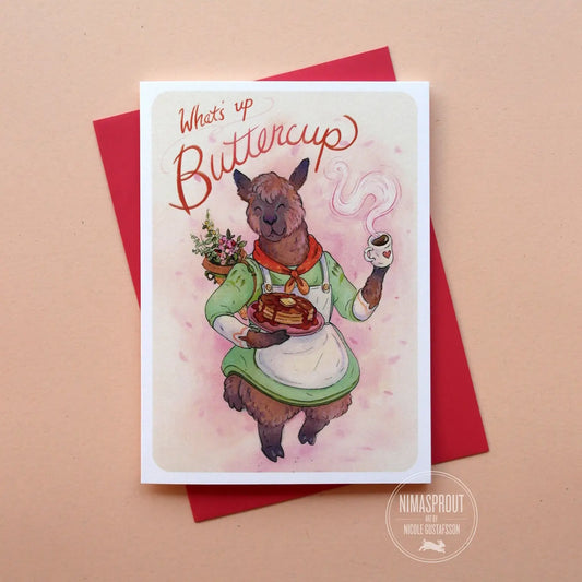 BUTTERCUP Greeting Card from Nimasprout, The Olde Curiosity Shoppe