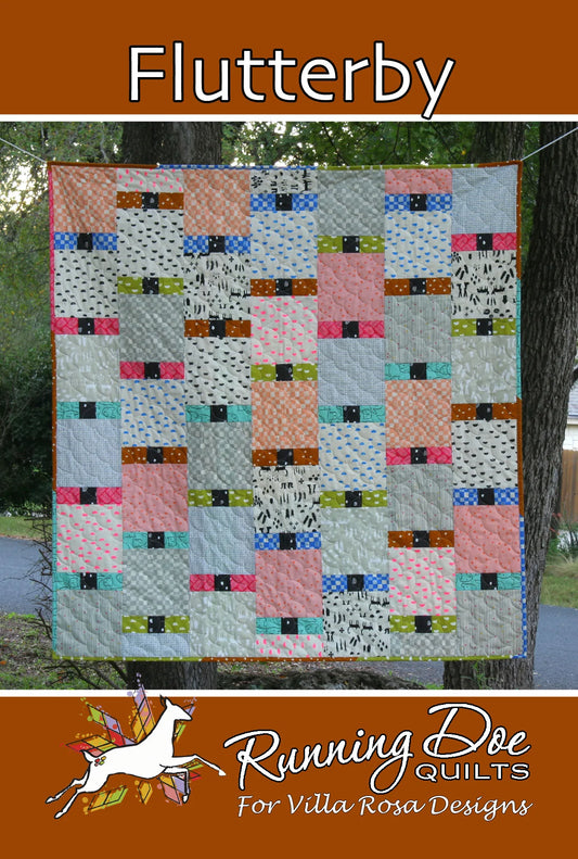 FLUTTERBY QUILT PATTERN from Villa Rosa Designs, Toad Hollow Fabrics