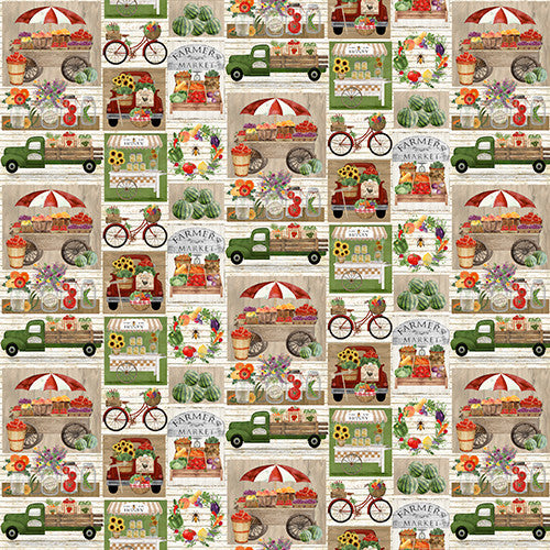 MARKET PATCH  from Locally Grown by Beth Albert for 3 Wishes, Toad Hollow Fabrics